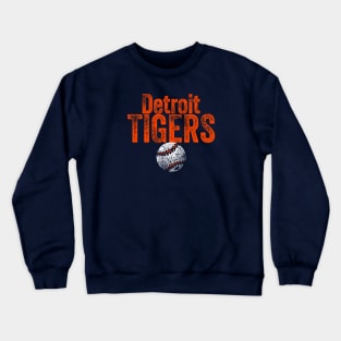 Tigers Baseball Weathered Crewneck Sweatshirt